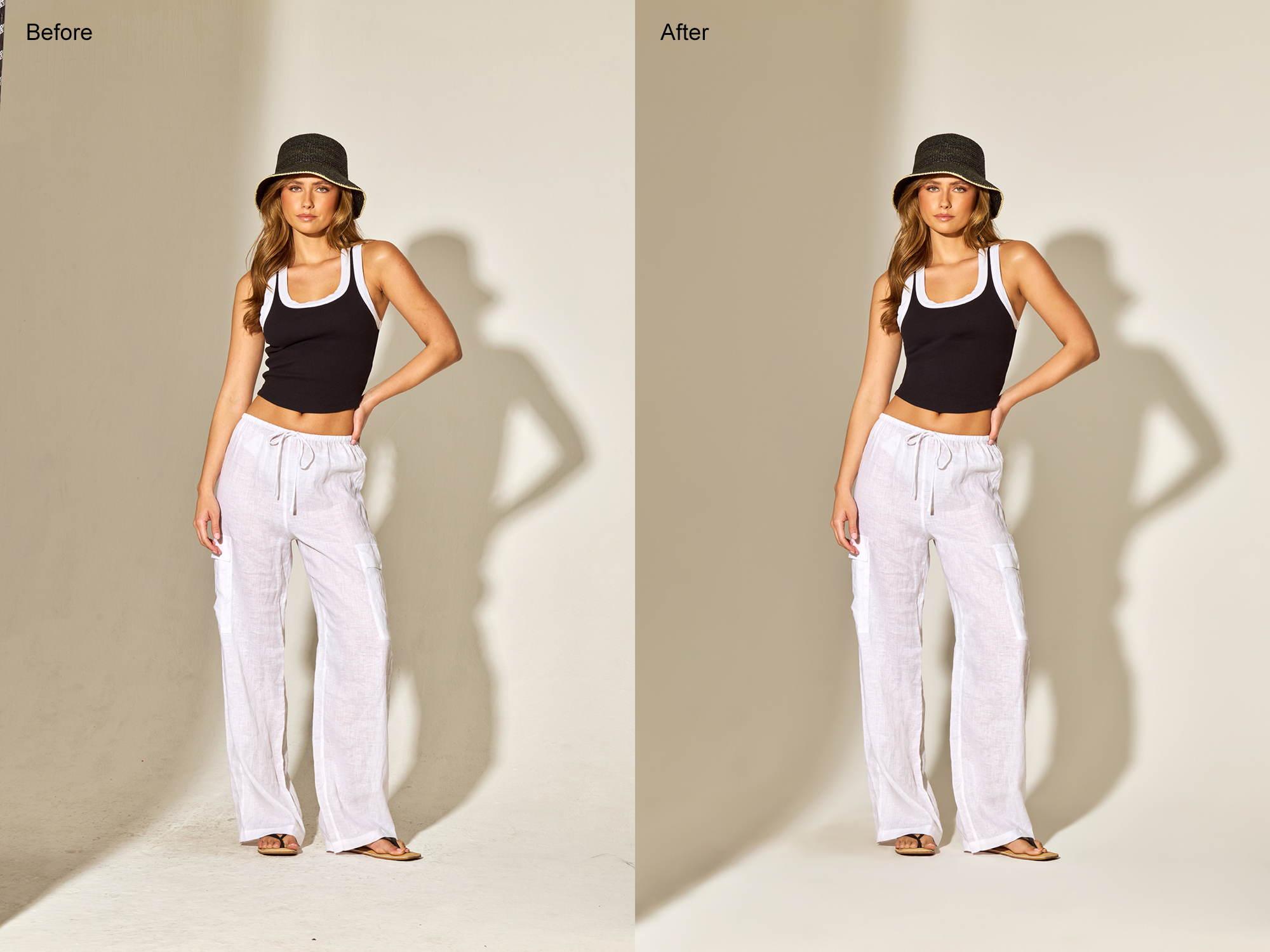 product alignment refined to maintain accurate proportions in retail display
