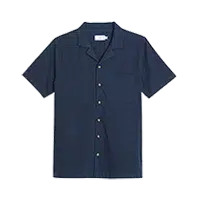formal shirt cleanup with crease reduction and precise tonal consistency